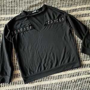 West coast love Size Medium Black Sweater Pullover